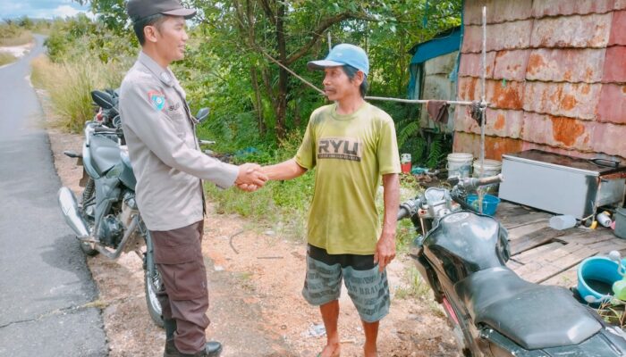 Imbauan kantibmas warga masyarakat rutin oleh personil Polsek Kapuas Tengah.