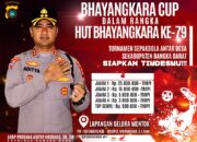 KAPOLRES BANGKA BARAT GEBIARKAN TURNAMEN SEPAK BOLA ANTAR DESA SEKABUPATEN BANGKA BARAT DALAM RANGKA HUT BHAYAYANGKARA KE-79