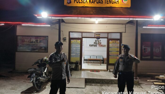 Tingkatkan kewaspadaan mako di lakukan KA SPKT beserta piket Polsek.