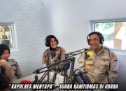 Kapolres Bangka Tengah Jadi Narasumber di 931 FM New Radio Koba, Kenalkan Diri dan Sampaikan Pesan Kamtibmas