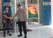 Patroli objek vital ke bank BPD dilakukan personil Polsek Kapuas tengah.