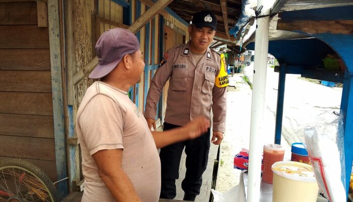Imbauan kepada warga masyarakat rutin oleh ka SPKT Polsek Kapuas Tengah.