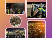 Sebanyak 12 Unit Sepeda Motor Knalpot Blong Diamankan Polres Samosir Dalam Blue Light Patrol
