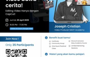 Dukung Karir Mahasiswa di Dunia Kreatif, MAXY Academy Buka Kelas Gratis untuk Pelajari Editing Video dari Nol