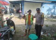 Bhabinkamtibmas Polsek Basarang Giat Door To Door System Jaga Kamtibmas