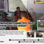 Sosialisasi larangan bakar lahan oleh Polres Kobar kepada petani Natai Gelugur