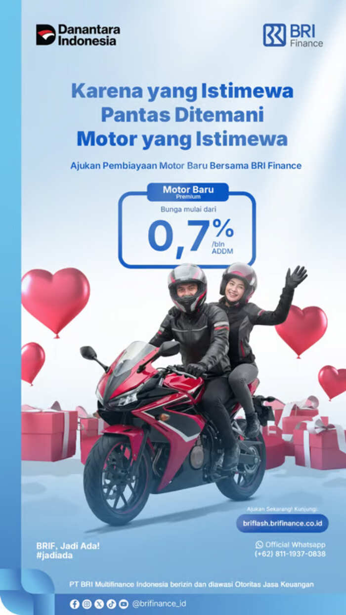 Karena yang Istimewa Pantas Ditemani Motor Istimewa, Cek Penawaran Spesial dari BRI Finance