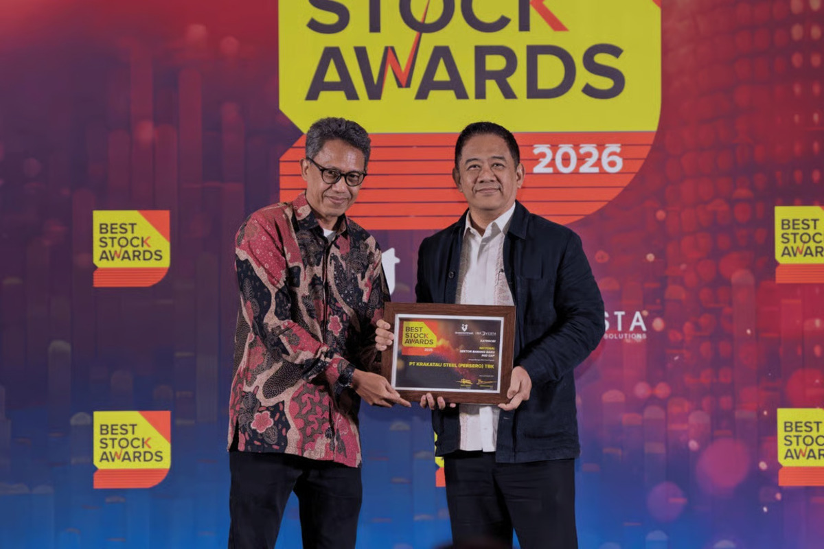 Krakatau Steel Raih Validasi Pasar Melalui Best Stock Awards