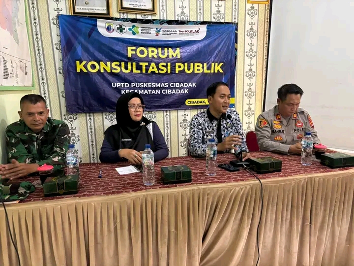 Kapolsek Cibadak Polres Lebak Hadiri Lokakarya Mini Tribulanan Bersama Puskesmas Cibadak.