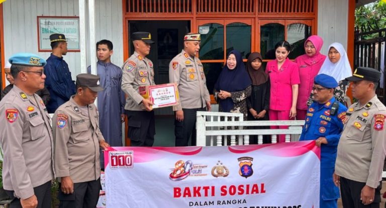 Polres Barito Utara Wujudkan Kepedulian Nyata, Salurkan Bakti Sosial ke Panti Asuhan dan Korban Kebakaran dalam Rangka HUT Bhayangkara ke-80 Tahun 2026