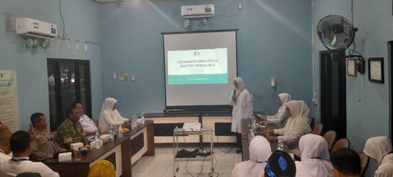Polsek Cikupa Hadiri Lokakarya Mini Lintas Sektor Triwulan II di Puskesmas Pasir Jaya