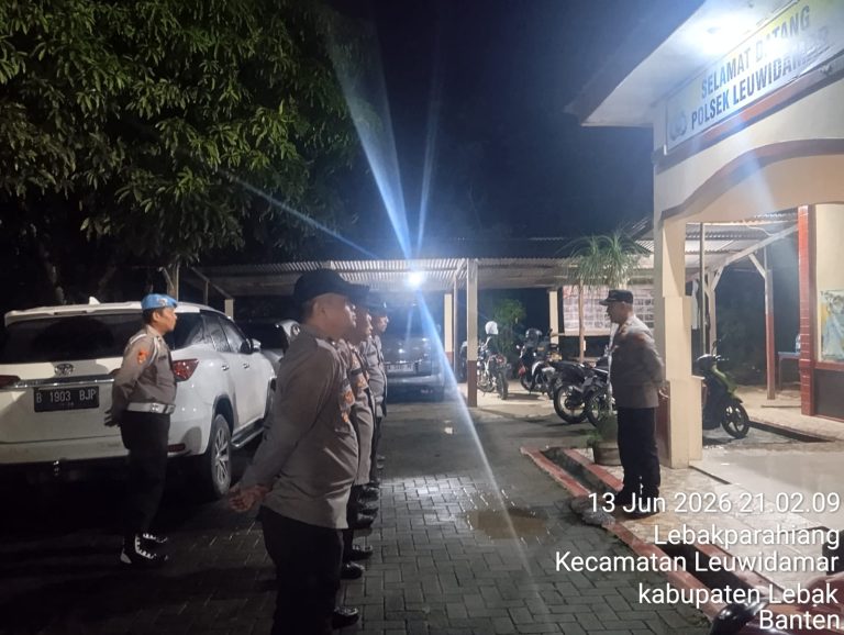 Kapolsek Leuwidamar Polres Lebak, Pimpin Apel Sekaligus Pelaksanaan Kegiatan (KRYD) Gabungan