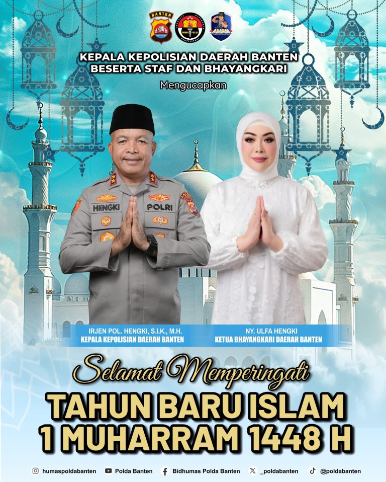 Tahun Baru Islam 1448 H, Polda Banten Sampaikan Doa dan Harapan bagi Masyarakat