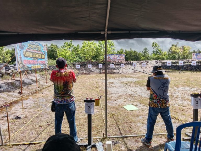 Semarak Hari Bhayangkara ke-80, Polres Murung Raya Ikuti Kejuaraan Lomba Sumpitan Tradisional Di Polda Kalteng