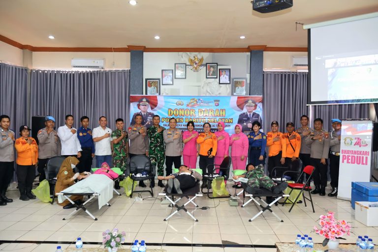 Donor Darah Polres Barito Selatan Dalam Rangka Hari Bhayangkara Ke-80 Tahun 2026