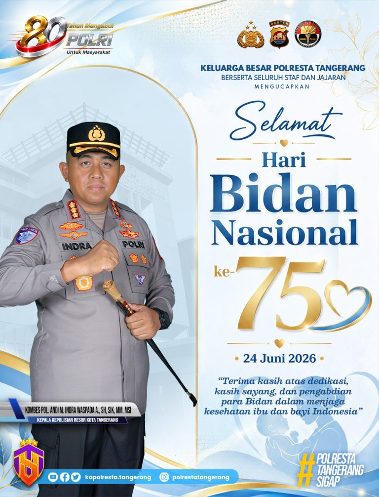 Hari Bidan Nasional, Kapolresta Tangerang: Bidan Adalah Penjaga Kehidupan Sejak Detik Pertama