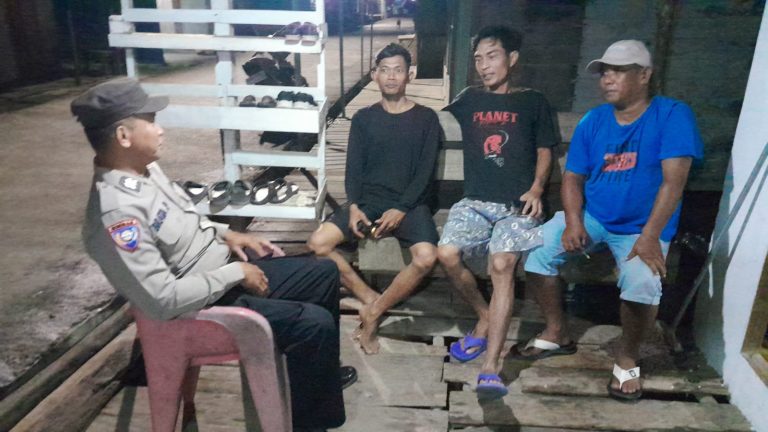 Upaya Aktifkan Kembali Satkaling, Polsek Pandih Batu Rangkul Warga Pangkoh Hilir