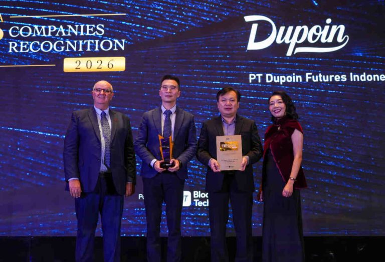 Dupoin Futures Raih Penghargaan Top Futures Broker 2026 dari Bloomberg Technoz bersama Indonesia Data