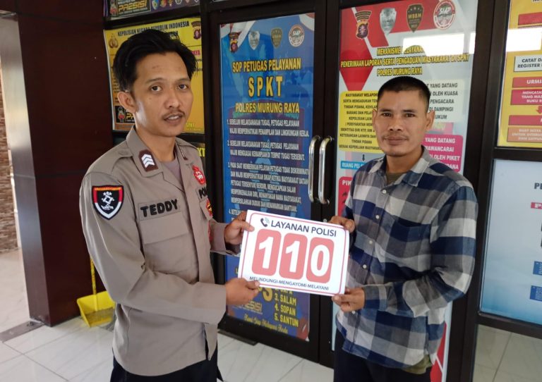 Polres Murung Raya Masifkan Sosialisasi Layanan 110 Polri Ke Lapisan Masyarakat