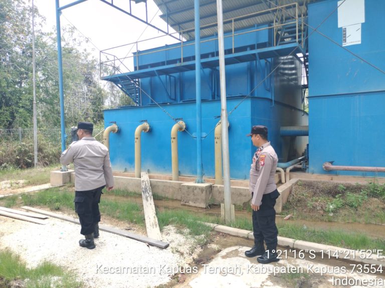 Personil Polsek kapuas Tengah laksanakan Patroli ke objek vital ke PDAM unit Pujon.