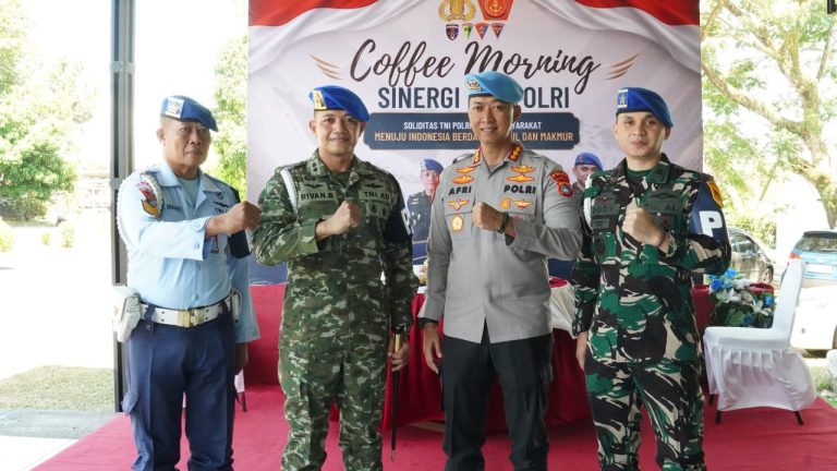 Pangkalpinang (17/7/2026) Dalam upaya memperkuat sinergritas TNI dan Polri, Ditpropam Polda Kep. Babel dan Denpom II/5 Bangka Gelar Coffee Morning Sinergi TNI- Polri