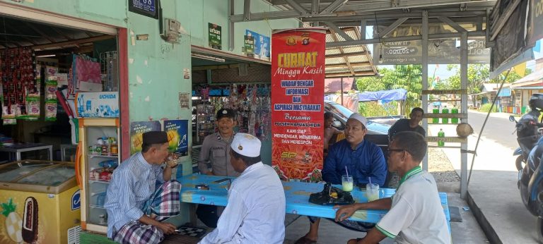 Giat Minggu Kasih Polsek Kapuas Hilir Dengarkan Aspirasi Dan keluhan Masyarakat