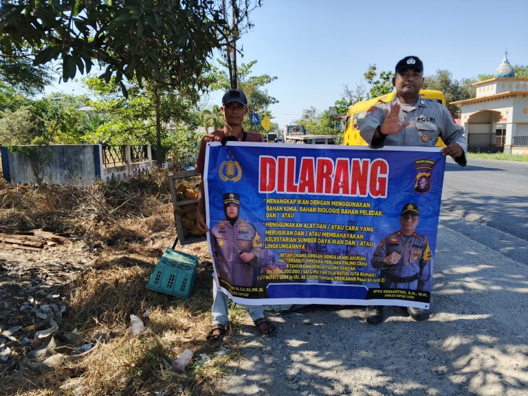 Cegah Perusakan Ekosistem Perairan, Polsek Kapuas Timur Sosialisasikan Bahaya Illegal Fishing untuk Keberlanjutan