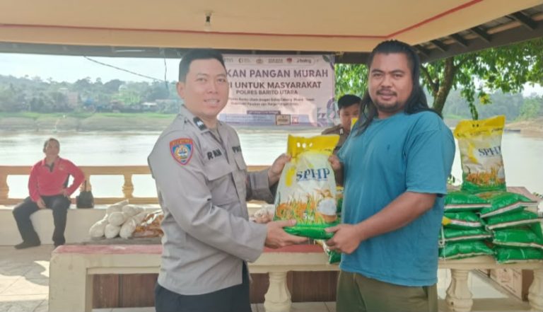 Polres Barito Utara Hadir untuk Masyarakat, Gerakan Pangan Murah Disambut Antusias Warga Muara Teweh