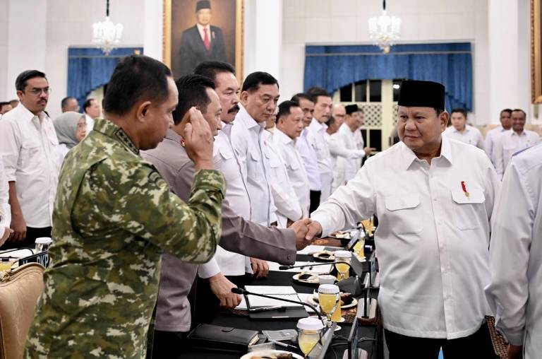 Panglima TNI Hadiri Sidang Kabinet Paripurna Pimpinan Presiden Prabowo