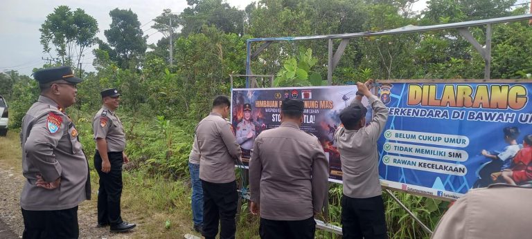 Polres Gunung Mas Gencarkan Sosialisasi Pencegahan Karhutla di Kurun, Ajak Warga Jaga Hutan dan Lahan