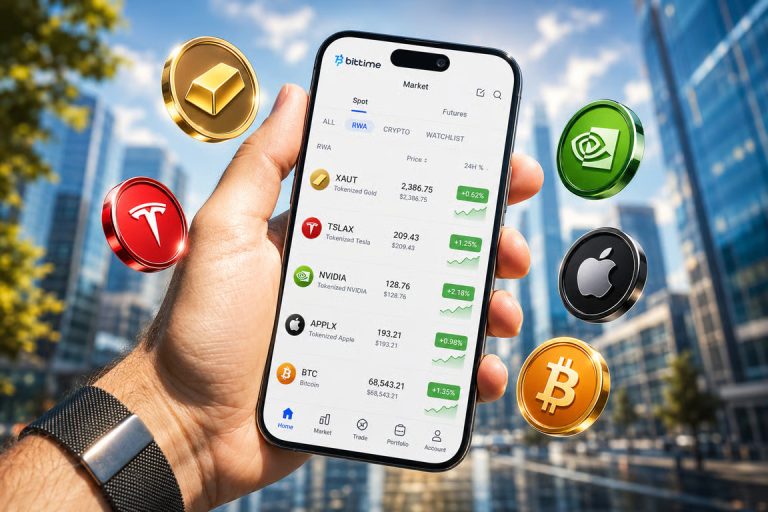 Pasar Kripto Masih Stagnan, Data Bittime Ungkap Minat Investor terhadap Tokenisasi Saham AI Terus Meningkat