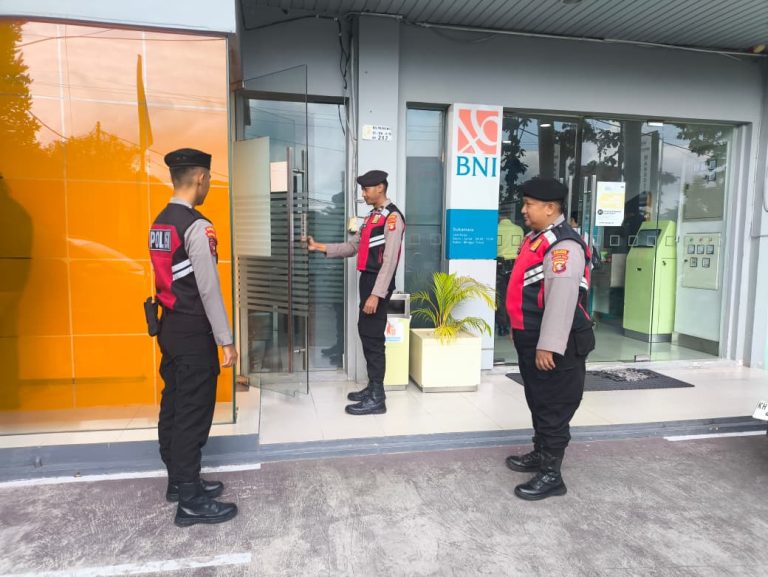 Serap Informasi Keamanan Perbankan, Sat Samapta Monitor Area Kantor Bank BNI