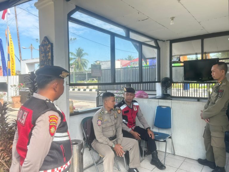Guna Memastikan Keamanan Objek Vital, Sat Samapta Polres Pulang Pisau Gelar Patroli Stasioner di Rujab Bupati