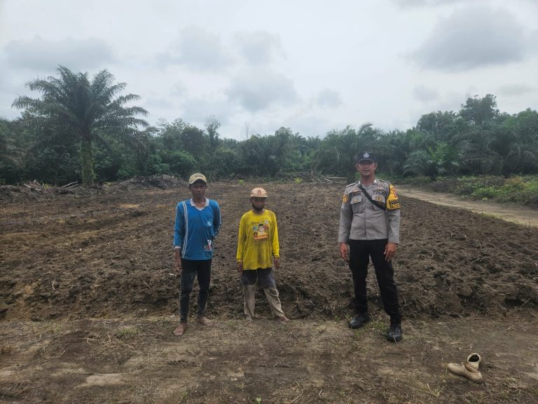 BHABINKAMTIBMAS DESA KARTAMULIA MONITORING LAHAN JAGUNG DUKUNG KETAHANAN PANGAN