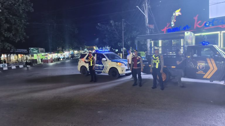 Ciptakan Rasa Aman, Satsamapta Polres Barito Utara Sisir Titik Rawan dan Objek Vital Kota Muara Teweh
