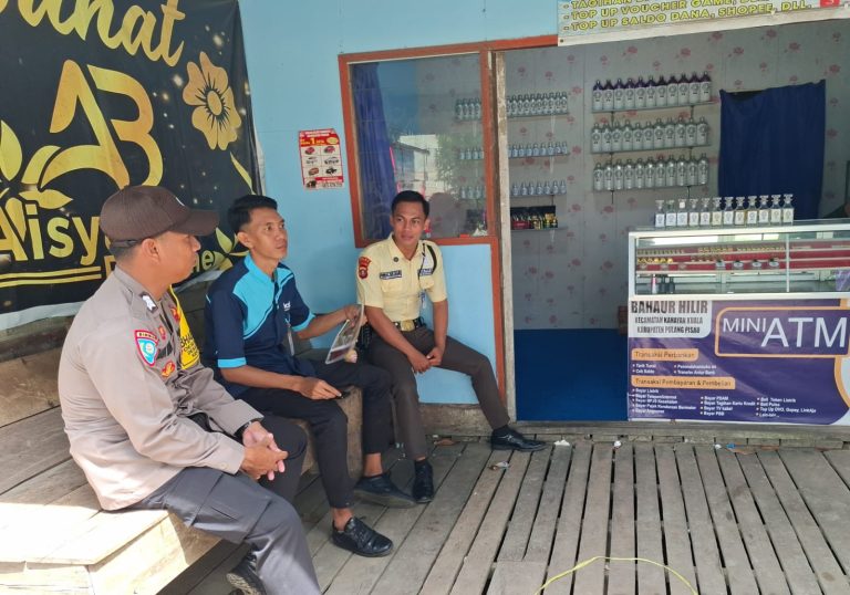 Gelar Patroli Objek Vital, Polsek Kahayan Kuala Berikan Rasa Aman Bagi Masyarakat