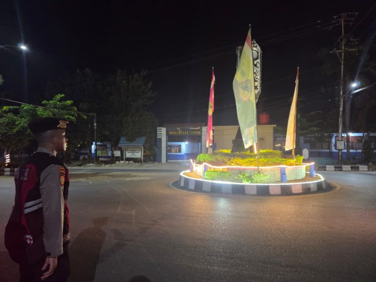 Jaga Kekondusifan Dini Hari, Patroli Presisi Polres Barito Utara Sisir Titik Rawan Premanisme
