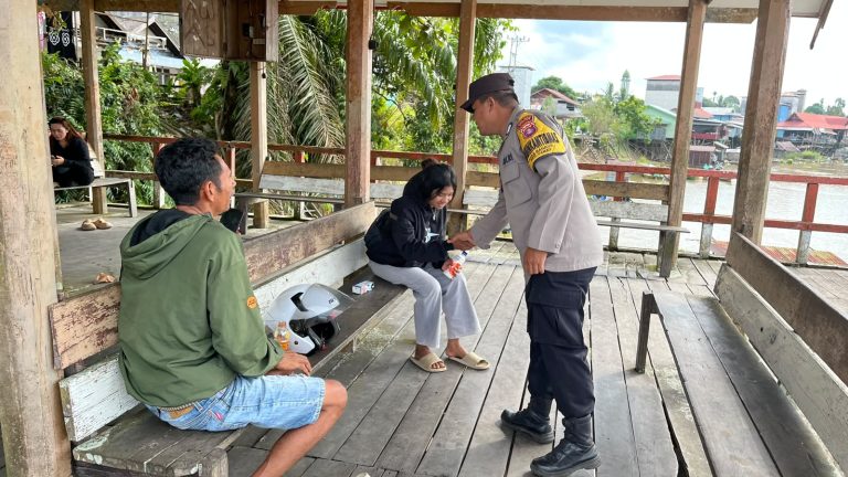 PATROLI DIALOGIS POLSEK HANAU SAMBANG OBJEK VITAL, PERKUAT KEAMANAN DAN CEGAH GANGGUAN KAMTIBMAS