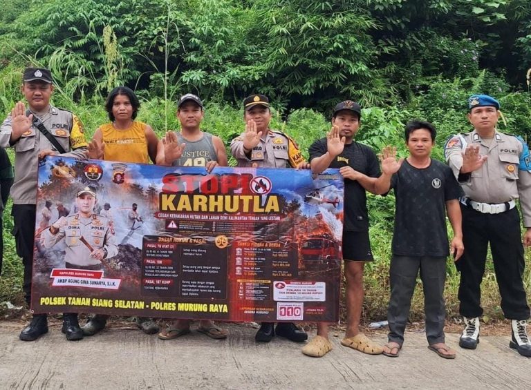 Kapolsek Tanah Siang Selatan Gencarkan Sosialisasikan Larangan Karhutla Ke Warga
