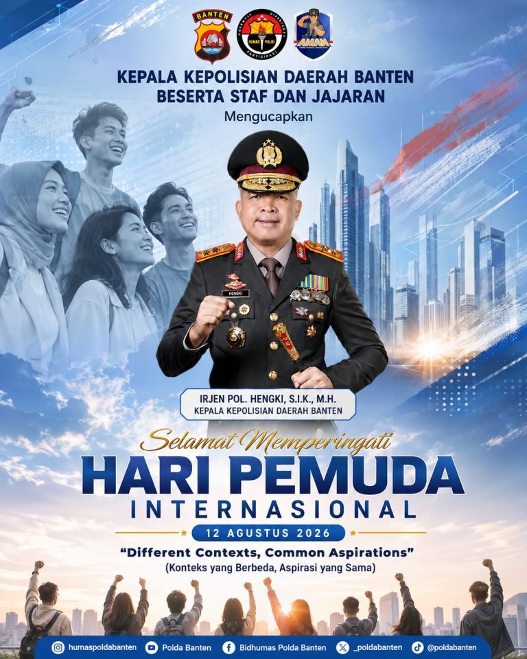 Hari Pemuda Internasional, Kapolda Banten Ajak Generasi Muda Berkontribusi Positif