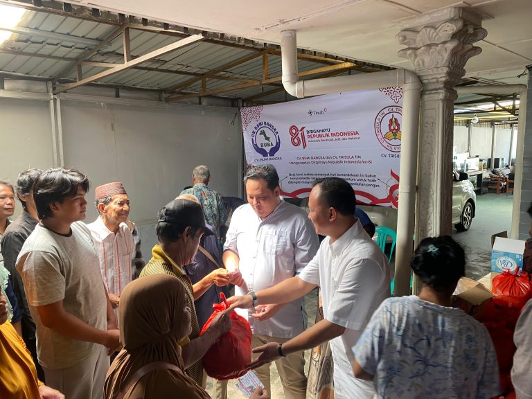 Semangat HUT RI ke-81, CV BUBA dan TRISULA Bagikan 1.500 Paket Sembako untuk Masyarakat Bangka Tengah dan Pangkalpinang