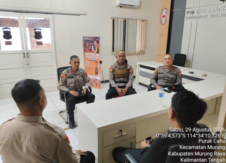 Polres Murung Raya Terima Kedatangan Tim Satgas Edukasi Karhutla BKO Lemdiklat Polri