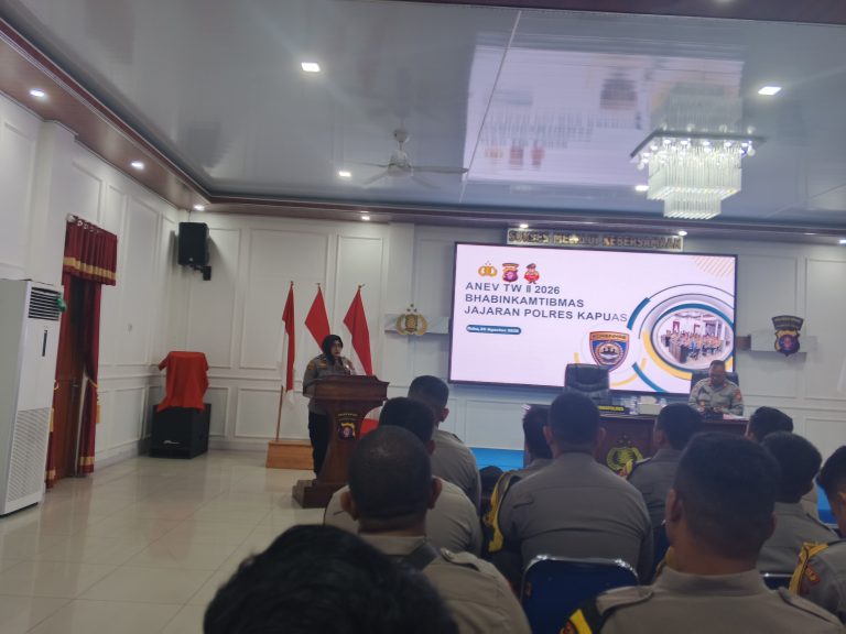 ANEV TW II 2026 Bhabinkamtibmas Jajaran Polres Kapuas, Perkuat Peran Bhabinkamtibmas dalam Menjaga Kamtibmas dan Pencegahan Karhutla
