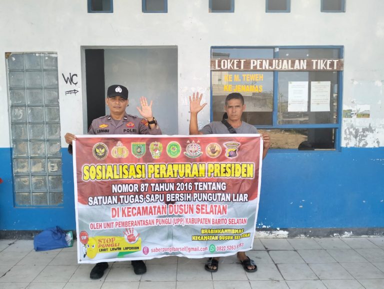 Cegah Penambangan Ilegal, Personel Polsek Dushil Gencar Imbau Masyarakat Warga Masyarakat