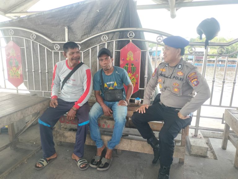 Jaga Keamanan dan Kelestarian Sungai, Sat Polairud Polres Sukamara Patroli Kamtibmas di Pinggiran DAS Jelai