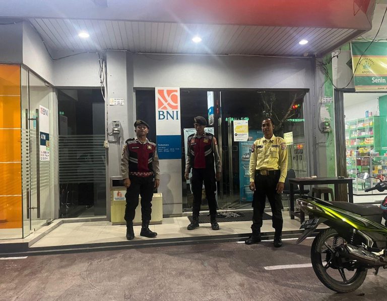 Sat Samapta Polres Sukamara Pantau BNI, Jaga Keamanan Nasabah Pengguna ATM