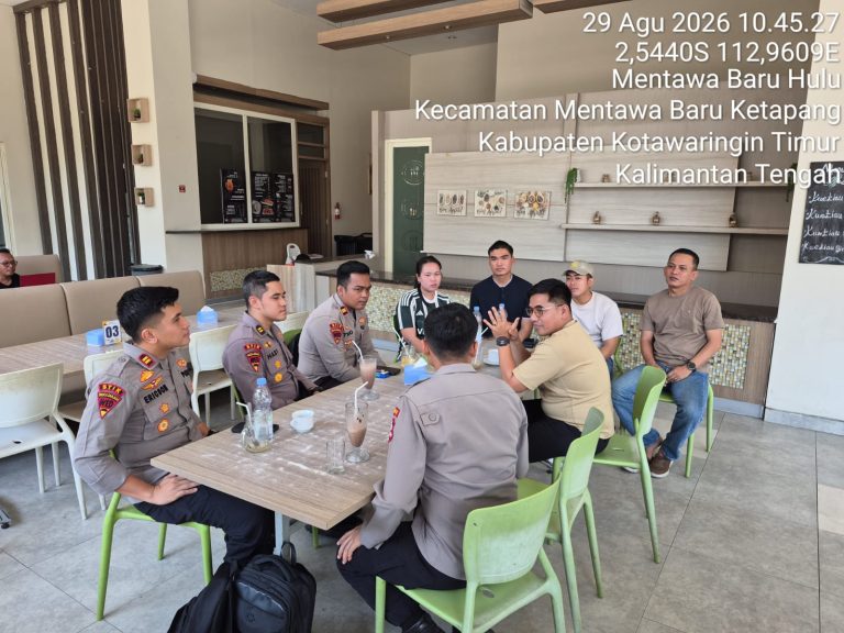Kapolres Kotim Terima Satgas Edukasi Karhutla Dari Mahasiswa STIK Lemdiklat Polri