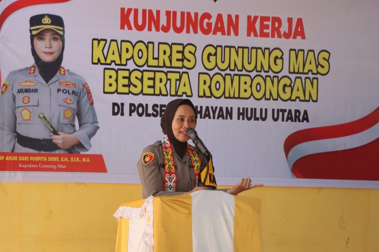 Kapolres Gunung Mas Tinjau Polsek Kahayan Hulu Utara, Tekankan Sinergi dan Pelayanan Humanis