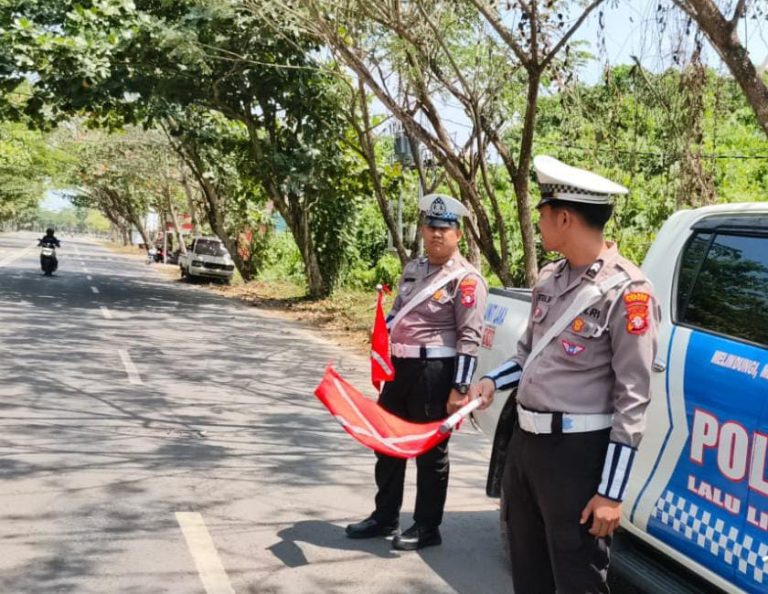 Antisipasi Lakalantas, Satlantas Polres Kapuas Pantau Arus Lalu Lintas Lingkar Luar Kota