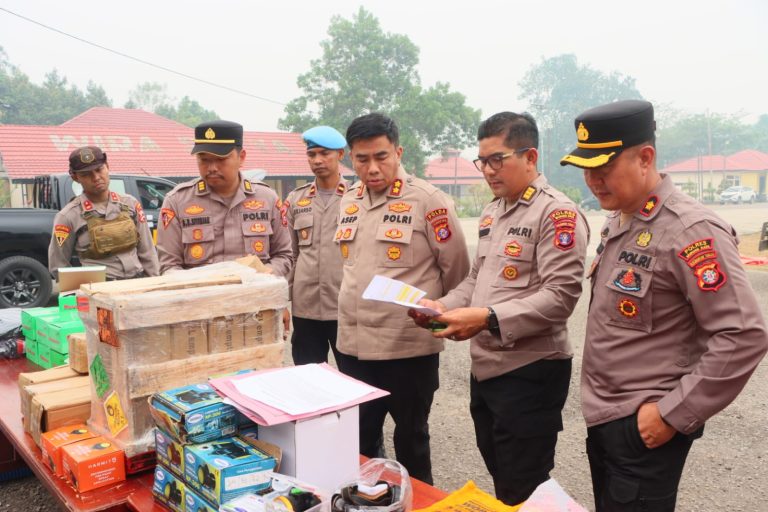 Terima Sarpras Dari Slog Polri, Polres Murung Raya Perkuat Kesiapan Hadapi Karhutla